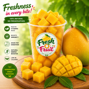 Fresh Mango Fruit Cup – Sweet, Juicy & Ready to Eat