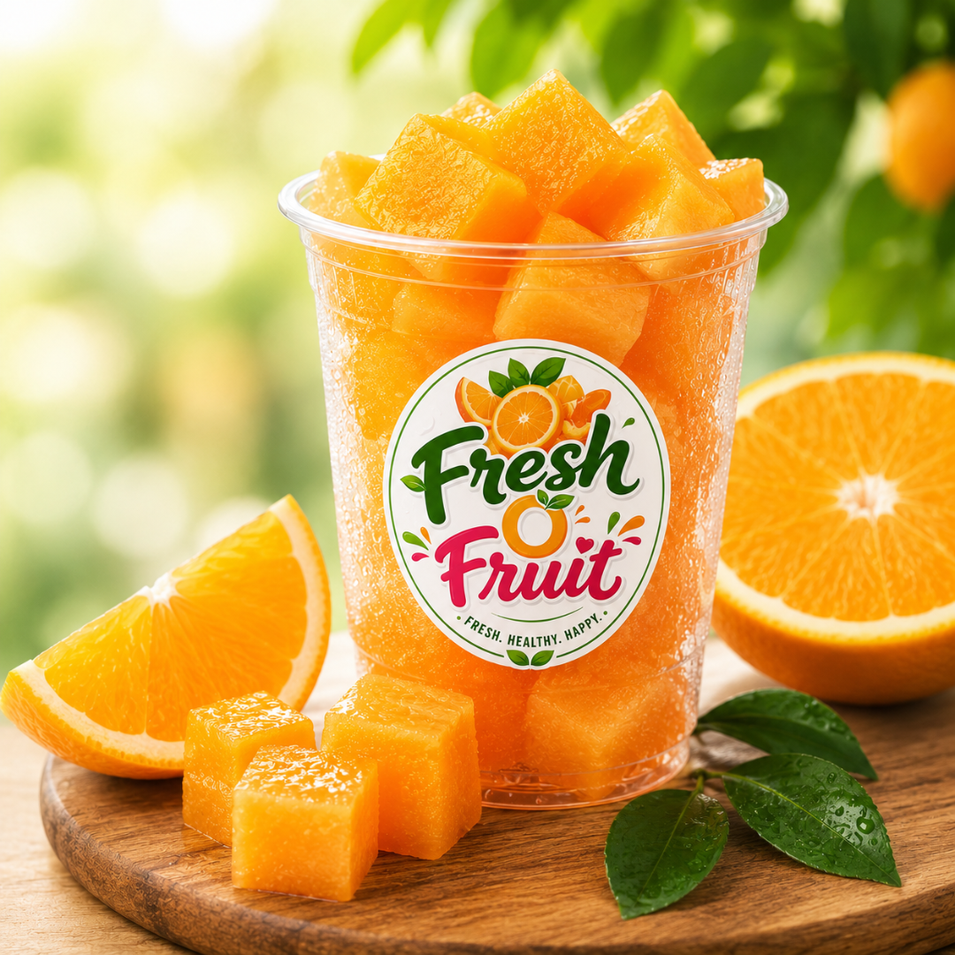 🍊 Fresh O Fruit Juicy Orange Cup – Fresh, Sweet & Refreshing