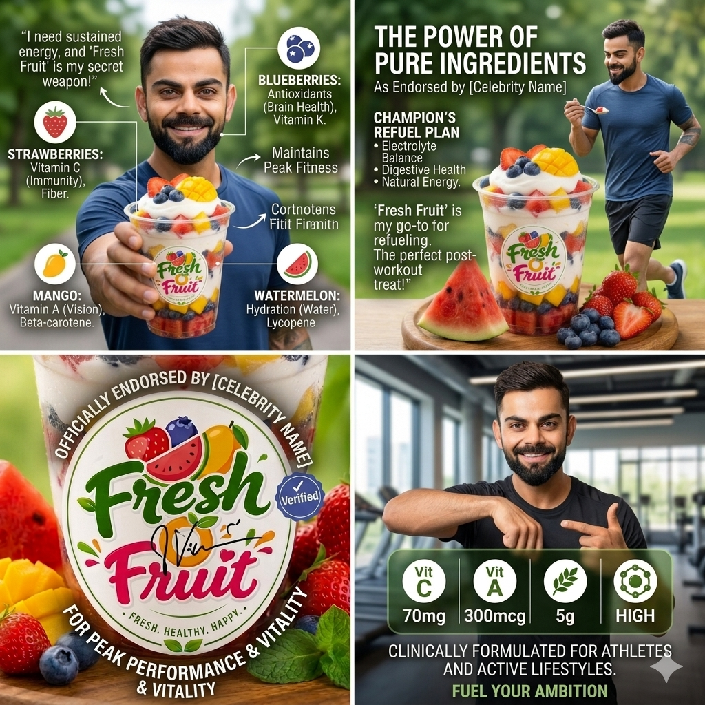 Fresh Mix Fruit Cup with Cream – Healthy, Delicious & Ready to Eat